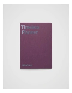 Stitch Monthly Planner B5 in Plum