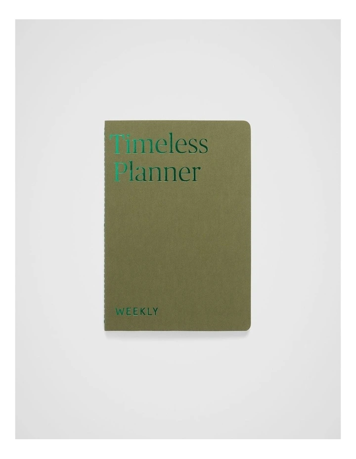 Stitch Weekly Planner A5 in Moss image 1