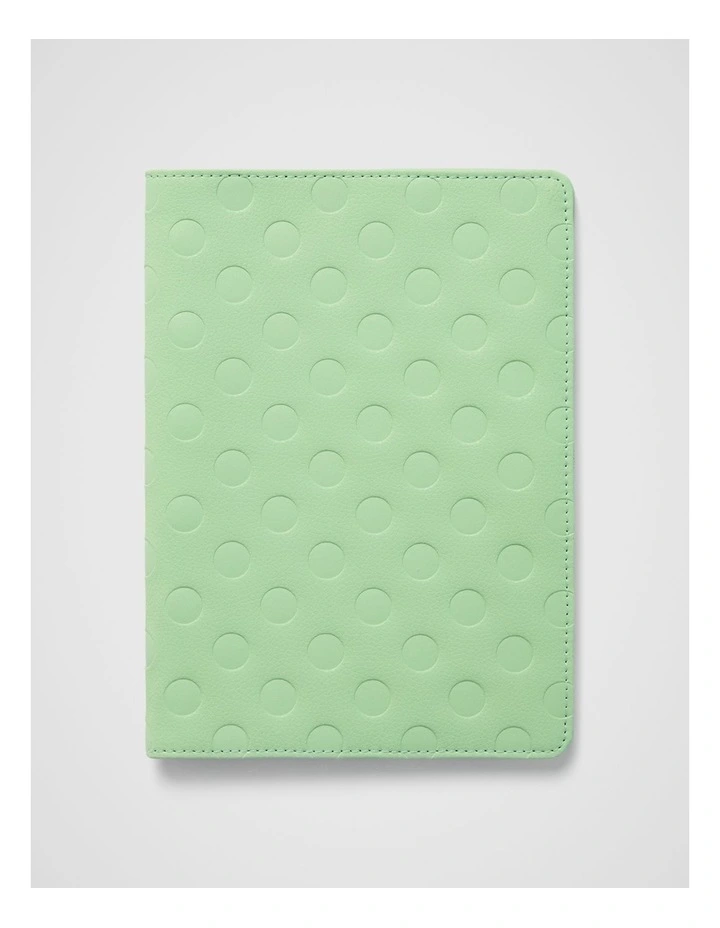 Dot Notebook Sleeve in Light Green image 1