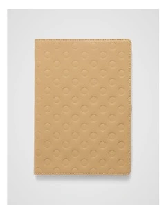 Dot Notebook Sleeve in Camel