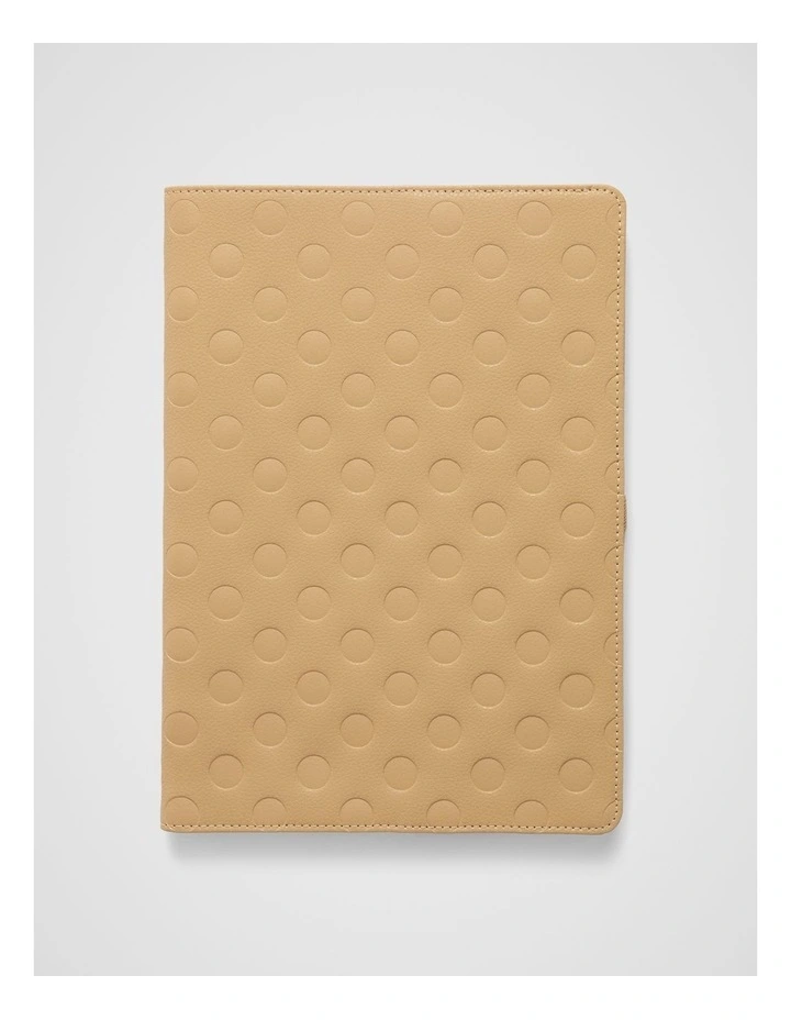 Dot Notebook Sleeve in Camel image 1
