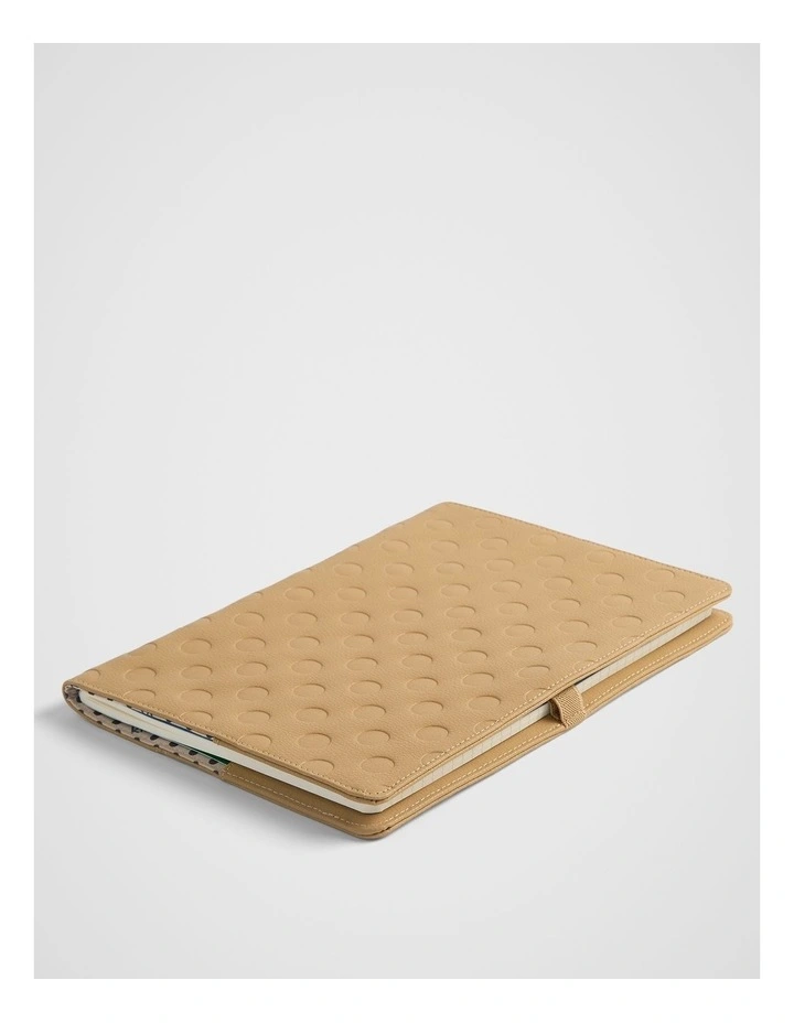 Dot Notebook Sleeve in Camel image 3
