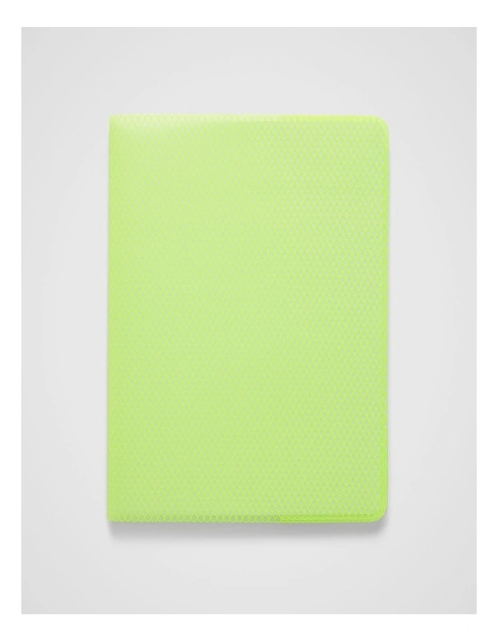 Neon Mesh Notebook B5 in Neon Yellow image 1