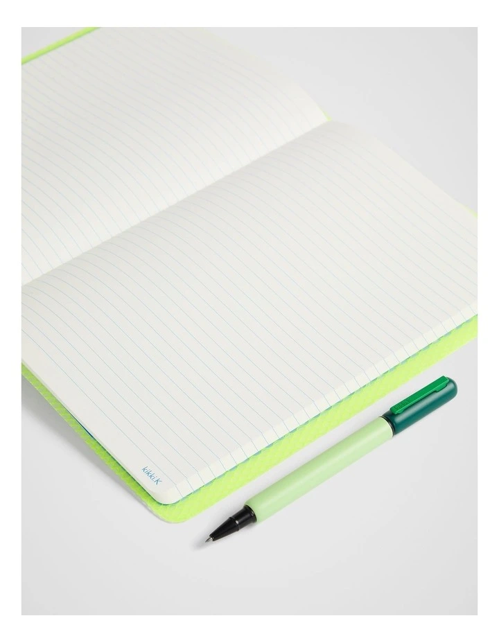 Neon Mesh Notebook B5 in Neon Yellow image 3