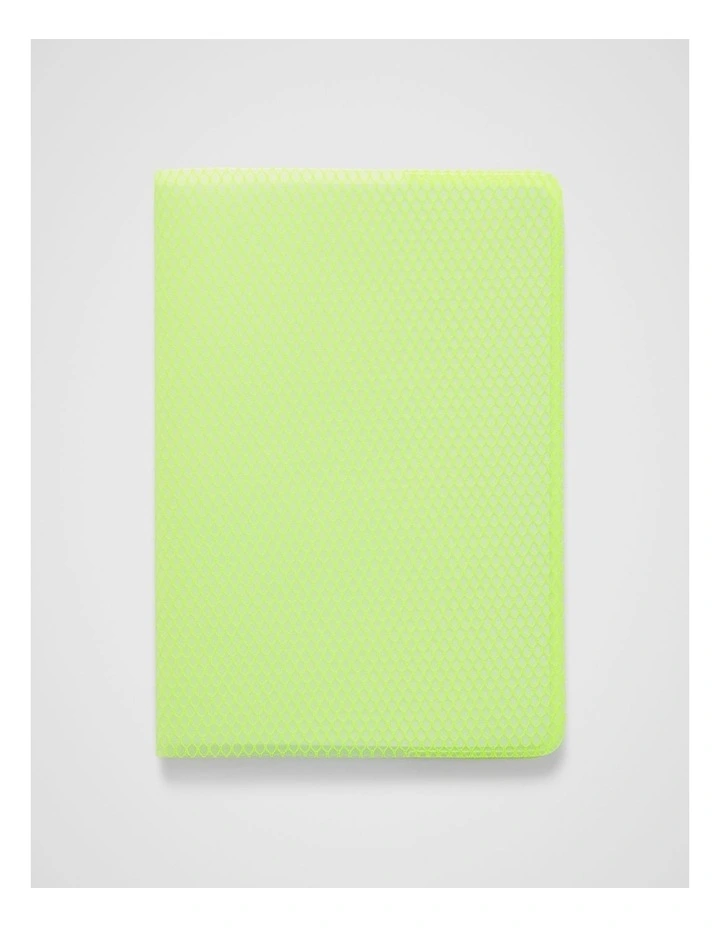 Neon Mesh Notebook A5 in Neon Yellow image 1