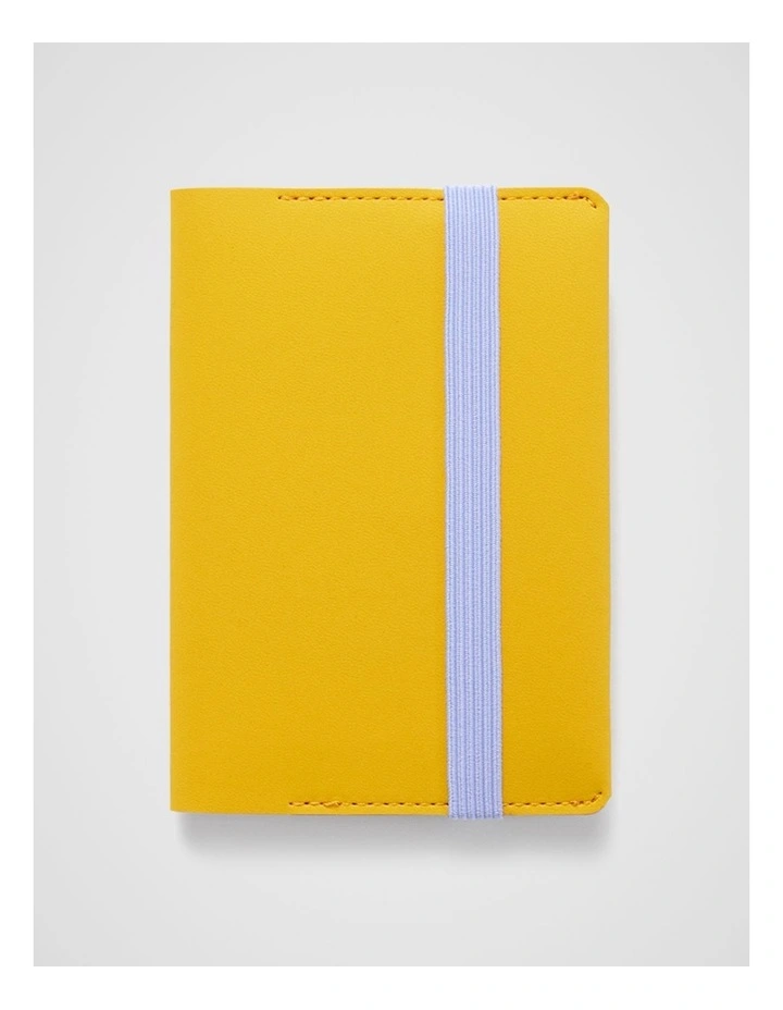 Stitch Notebook Holder B7 in Mustard image 1