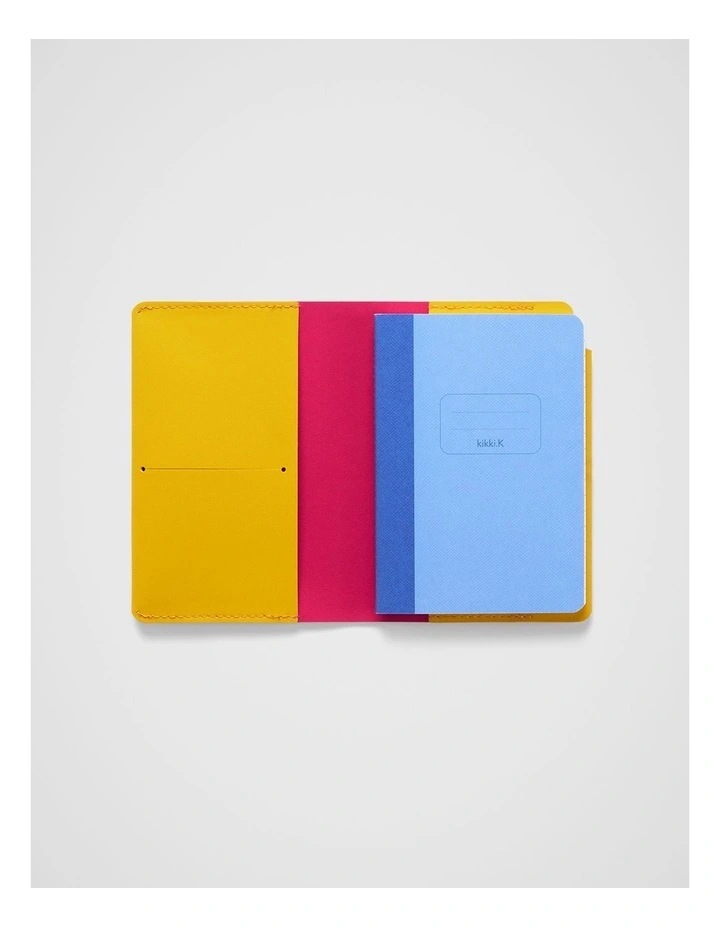 Stitch Notebook Holder B7 in Mustard image 2