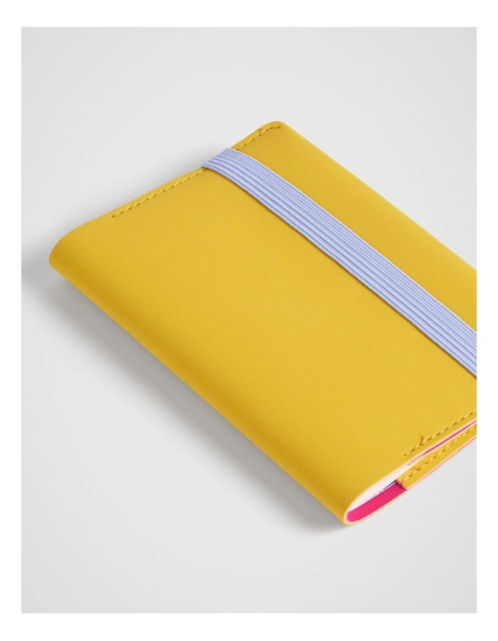 Stitch Notebook Holder B7 in Mustard image 3