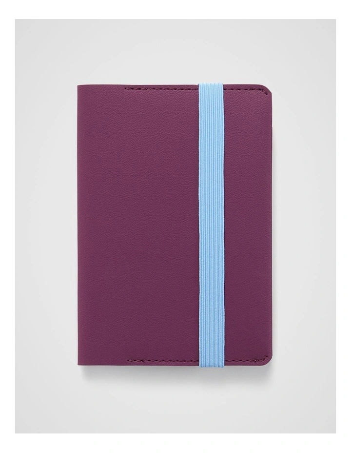 Stitch Notebook Holder B7 in Plum image 1