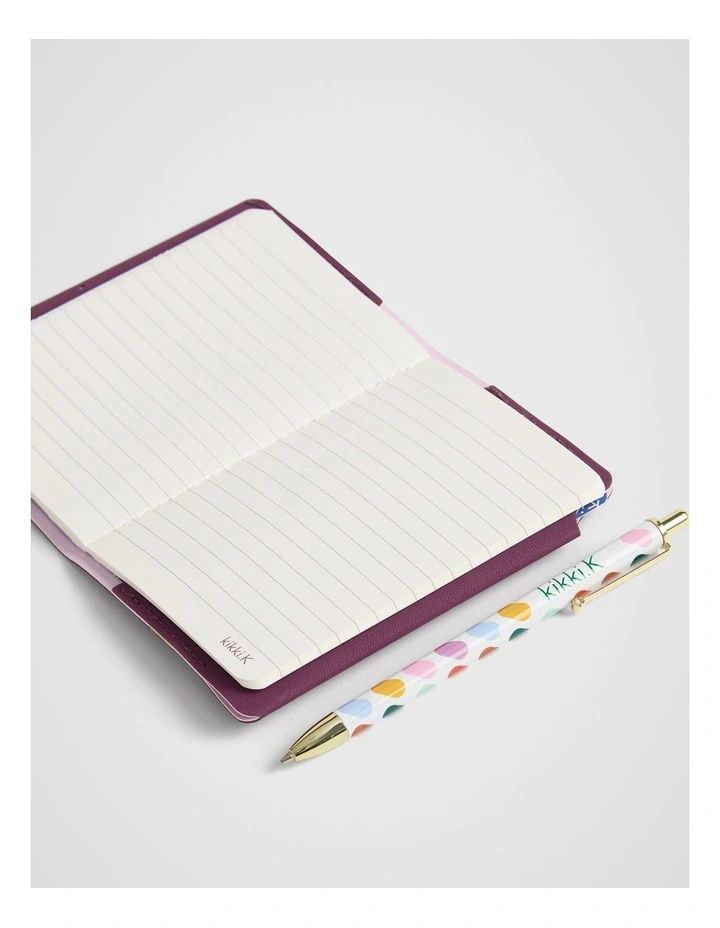 Stitch Notebook Holder B7 in Plum image 4