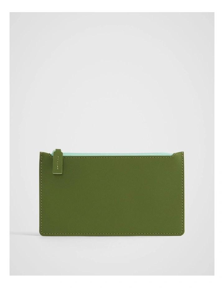 Kolour Luxe Pencil Case in Olive image 1