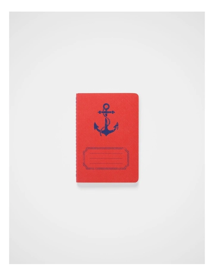 Stitch Notebook Lined B7 in Poppy image 1