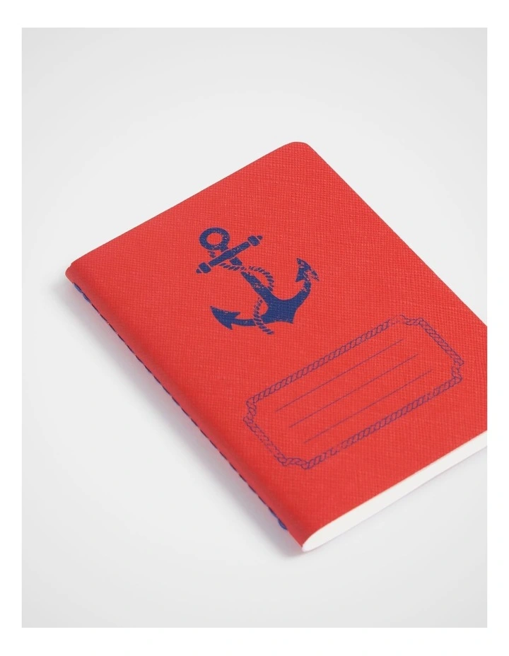 Stitch Notebook Lined B7 in Poppy image 3