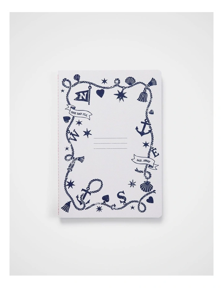 Stitch Notebook Lined B5 in Assorted image 1