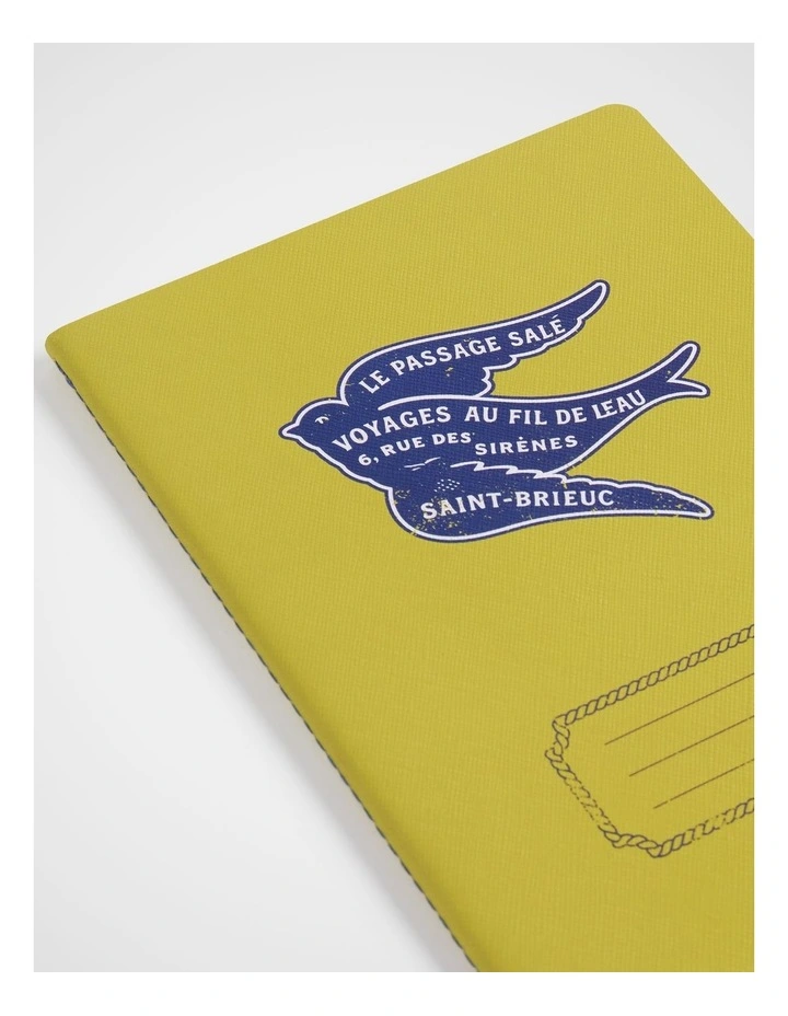 Stitch Notebook Lined A5 in Mustard image 3