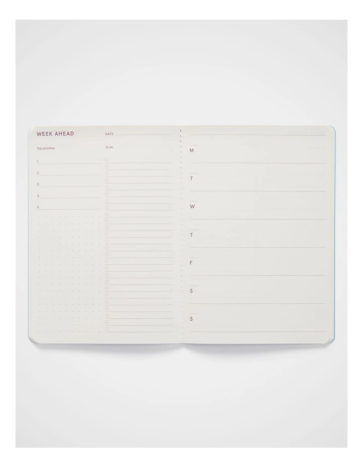 Stitch Weekly Planner Refill A5 in Blue image 3