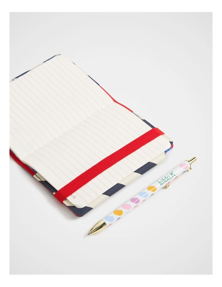 Stitch Notebook Holder B7 in Navy image 2