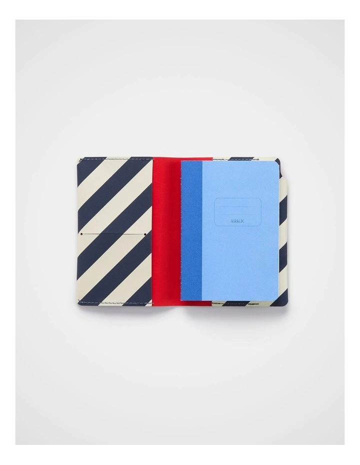 Stitch Notebook Holder B7 in Navy image 3