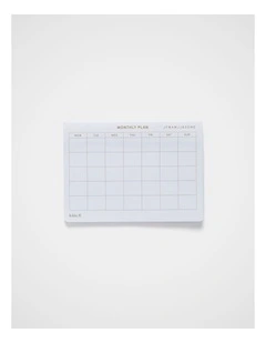 Adhesive Notes Monthly Plan