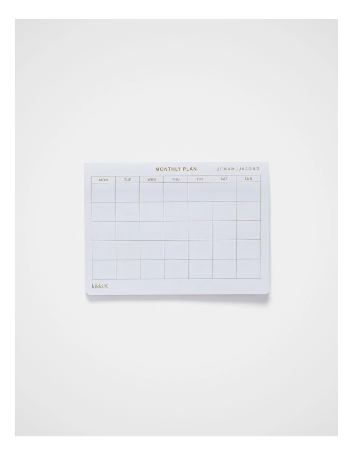 Adhesive Notes Monthly Plan image 1