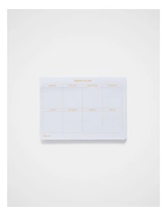 Adhesive Notes Weekly Plan