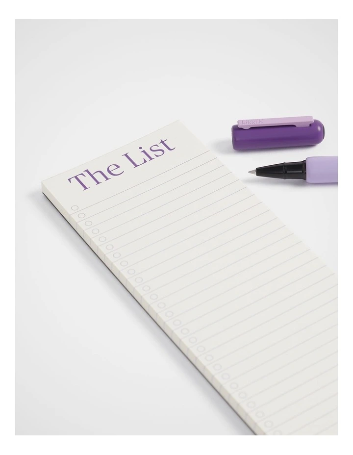 Long List Notepad in Purple image 2