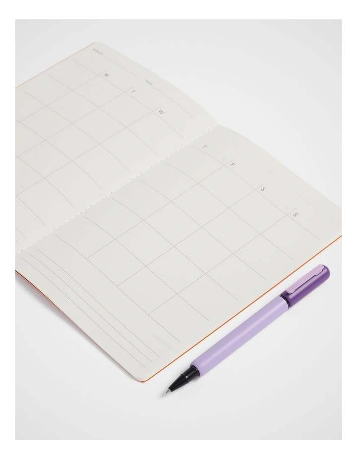 Stitch Monthly Planner A5 in Orange image 3