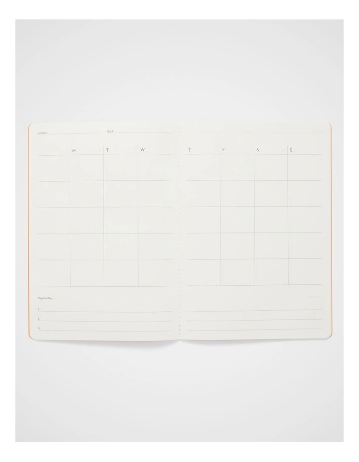 Stitch Monthly Planner B5 in Orange image 2