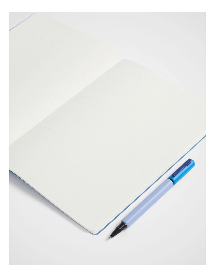 Stitch Notebook Grid B5 in Blue image 2
