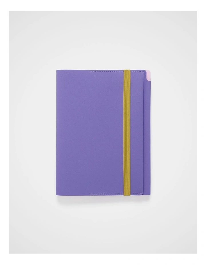 A5 Stitch Notebook Holder in Light Purple image 1