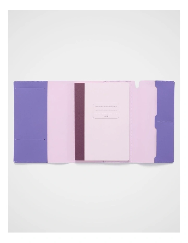 A5 Stitch Notebook Holder in Light Purple image 3