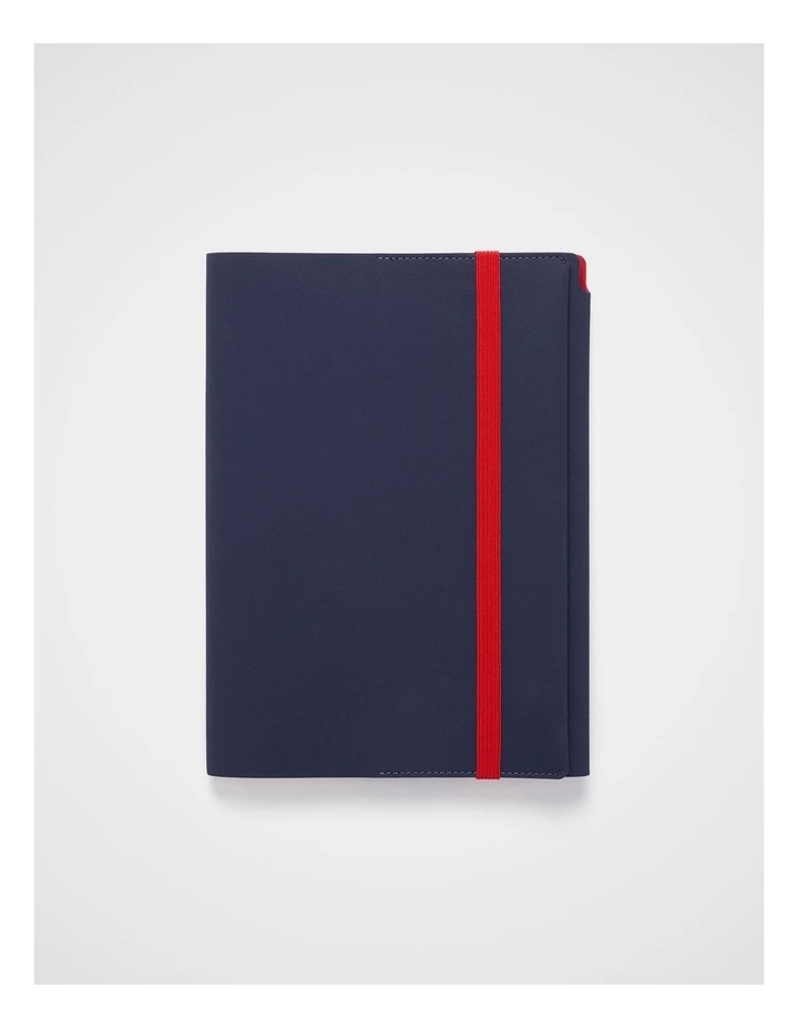 B5 Stitch Notebook Holder in Navy image 1