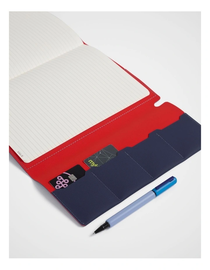 B5 Stitch Notebook Holder in Navy image 2