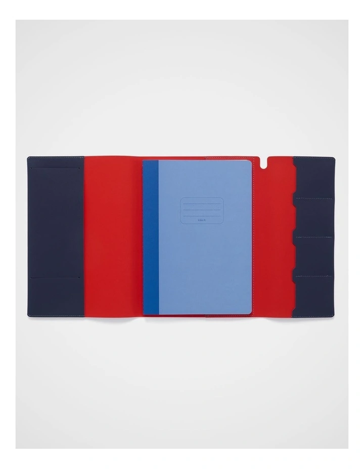 B5 Stitch Notebook Holder in Navy image 3