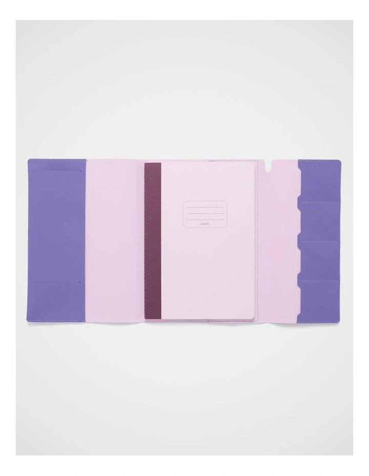 B5 Stitch Notebook Holder in Light Purple image 3
