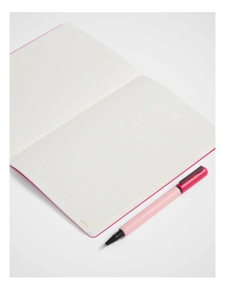 Stitch Notebook Lined A5 in Raspberry image 2
