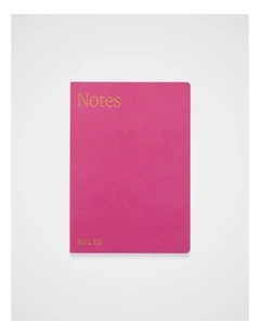 Stitch Notebook Lined B5 in Raspberry