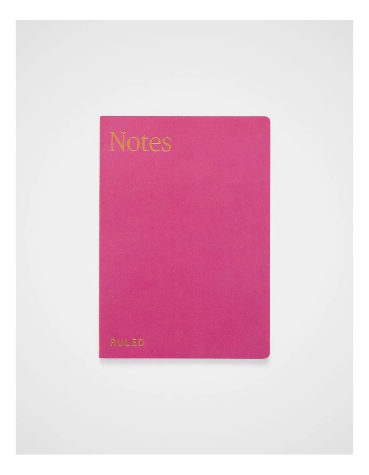 Stitch Notebook Lined B5 in Raspberry image 1