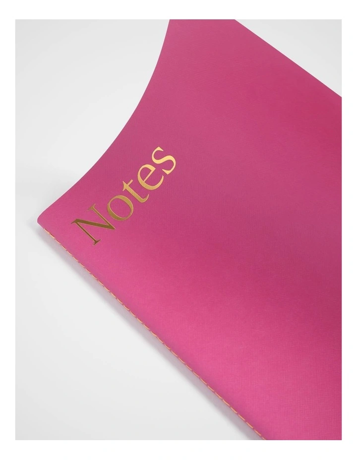 Stitch Notebook Lined B5 in Raspberry image 3