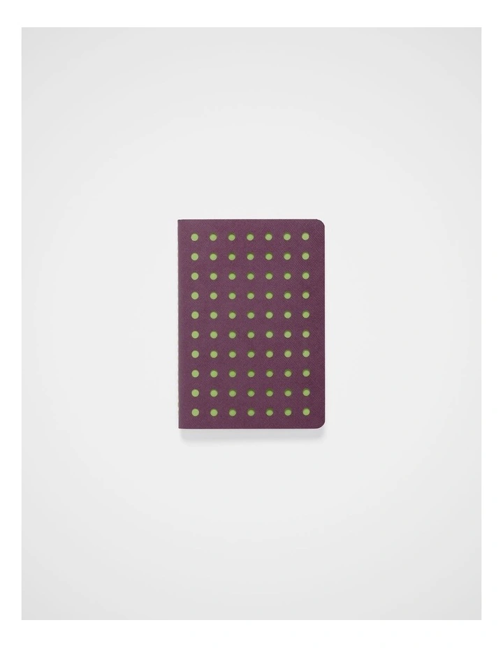 Stitch Notebook Lined B7 in Plum image 1