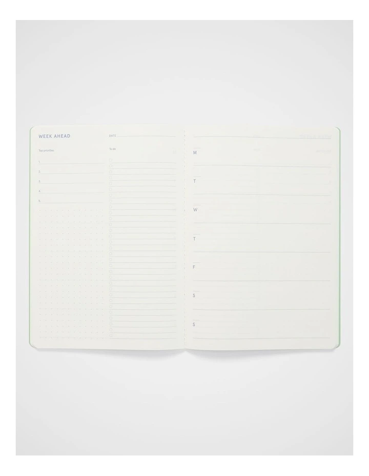 Stitch Weekly Planner B5 in Green image 2