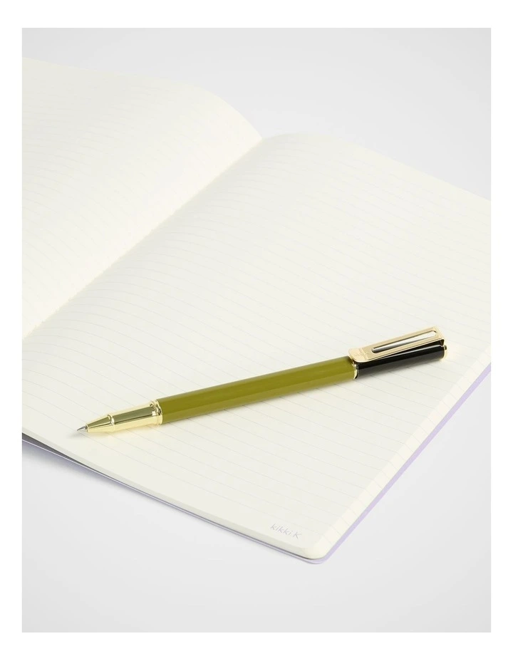 Flagship Rollergel Pen in Olive image 3