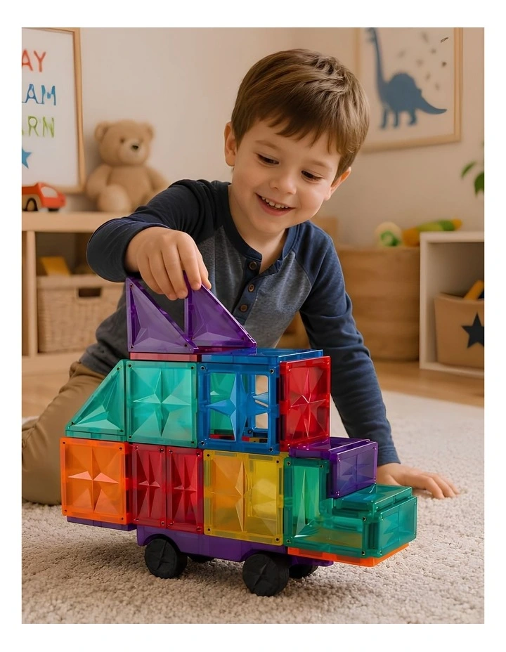 Magnetic Rainbow Tiles 72 Pieces image 4