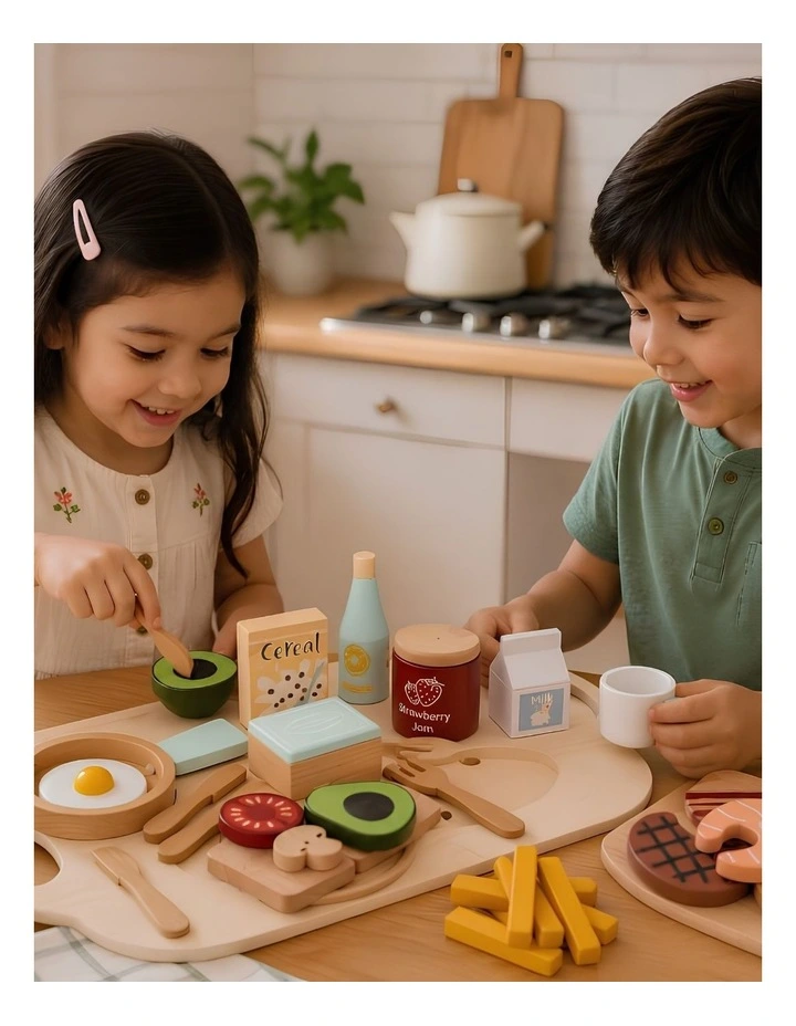 Breakfast Wooden Set image 6