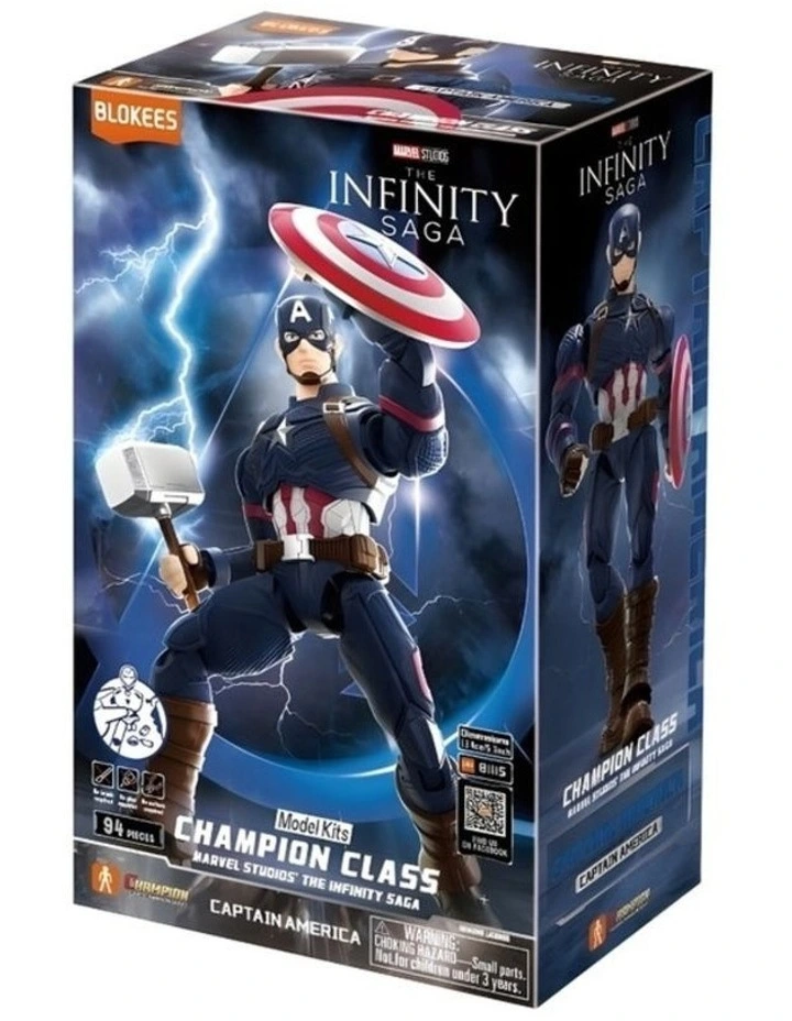 Marvel Infinity Captain America Blokees Figures Play Set image 1