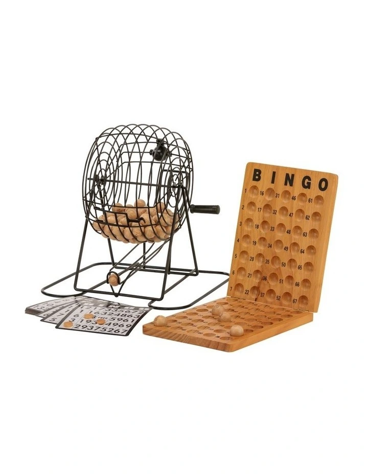 Bingo 75 Player Set With Metal Cage & Wooden Scoreboard image 3