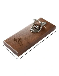 Magnetic Bottle Opener Walnut