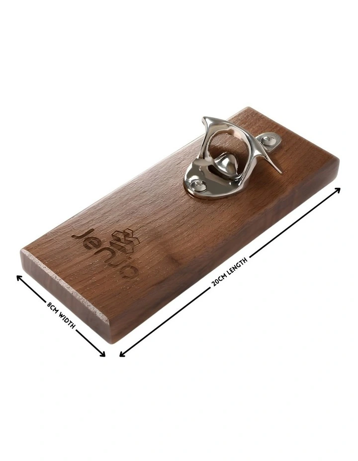Magnetic Bottle Opener Walnut image 1