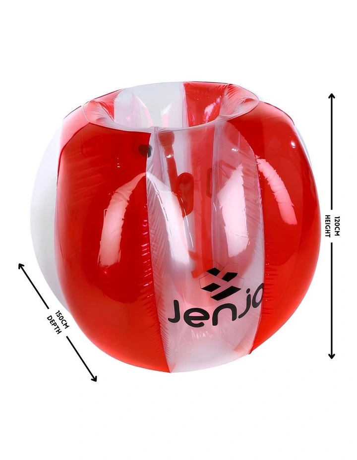 Adult Inflatable Bubble Soccer Ball Red 120x150cm image 2