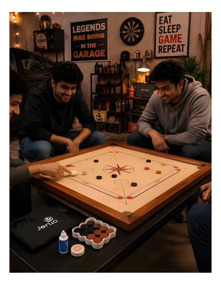 84x84cm Plywood Carrom Board with 74x74cm Internal Playing Area image 5